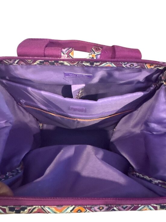Vera Bradley Retired Lighten Up Journey Backpack Purple Geo Print Travel Bag main image 15